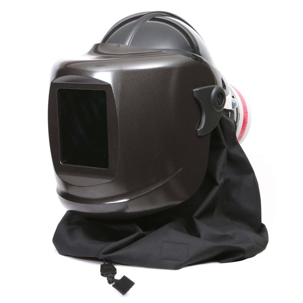 Pureflo PF60ESM+ Hard Hat Black, Black Neck Cape, HE Filter Gentex Corp